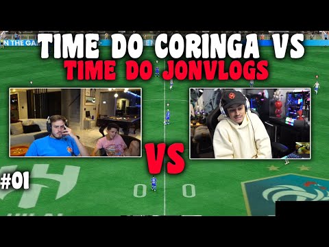 TIME DO CORINGA VS TIME DO JON VLOG VALENDO 2500 REAIS NO FIFA 23!