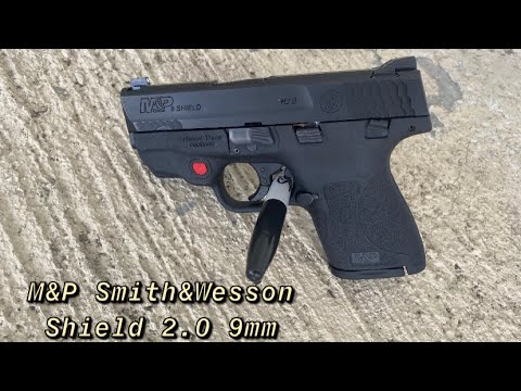 M\u0026P Smith \u0026 Wesson 9mm Shield 2.0 Subcompact Review (Crimson Trace Laser) #roadto1k #smithandwesson