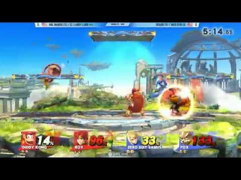 Shine 2016 Smash 4 Doubles - Denial | Marss & eLevate | Larry Lurr Vs. Spark & MVG Dyr - SSB4 WQ