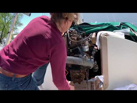 S/V SeaSprite’s Big Refit - Removing the Original Universal M-18 Diesel Engine