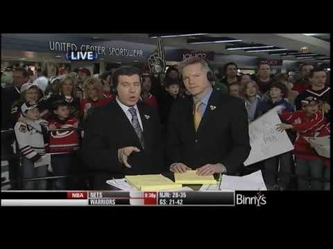 Carolina Hurricanes @ Chicago Blackhawks - March 11, 2009 - (First period highlights) - Brind'Amour