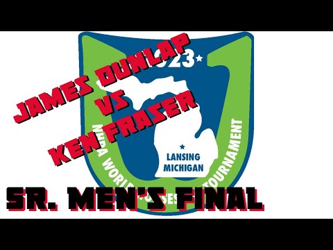 2023 World Horseshoe Tournament (Sr.  Mens final) James Dunlap vs Ken Fraser