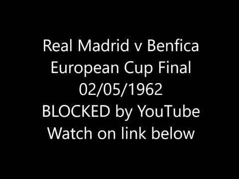 Real Madrid v Benfica European Cup Final 02/05/1962