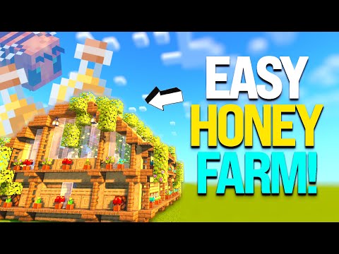 Minecraft Honey Farm Tutorial - Aesthetic - Java & Bedrock & PE - 1440p HD