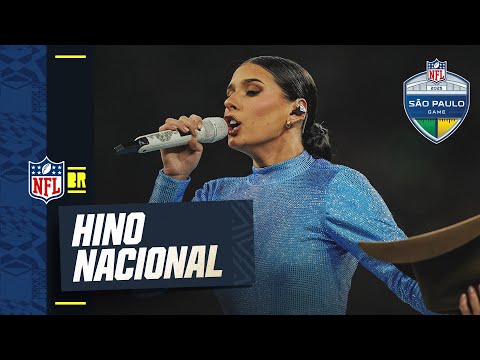 Ana Castela canta o Hino Nacional no São Paulo Game