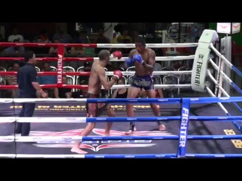 Dave Leduc (Tiger Muay Thai) vs Carlos (Phuket Fight Club) @ Rawai Boxing Stadium 2/4/16