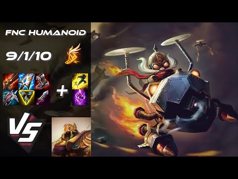 Fnatic Humanoid MID Corki vs Azir - EU Challenger Patch 14.14