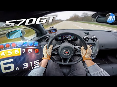 McLaren 570 GT | 322 km/h run & faster 100-200 km/h than a 992 Turbo S | by Automann