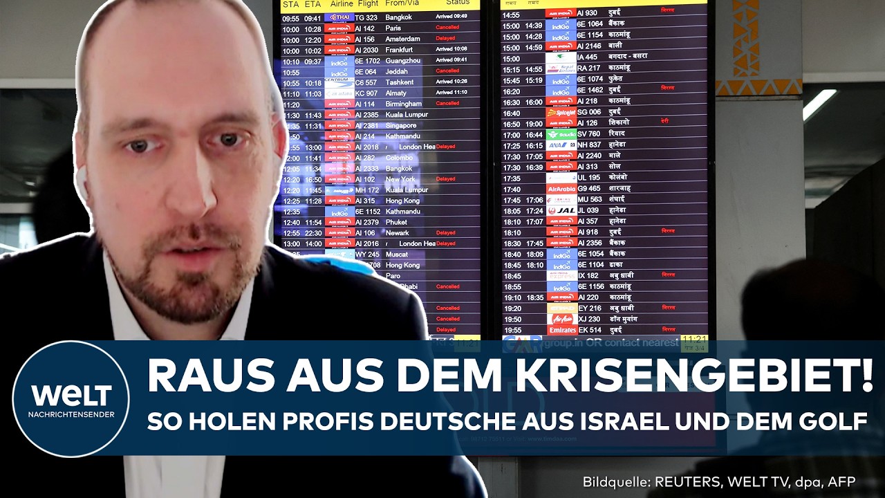 NAHOST: Evakuierungen aus Israel und Golfregion laufen! "Deutsche Staatsbürger waren auch dabei!"