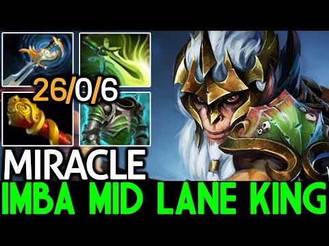 Miracle- [Monkey King] Imba Mid Lane King 26 Kills 7.21 Dota 2