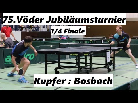 RE UPLOAD [1/4 FINALE] Inklusive Satz.3 und Schlägerwurf😅🙈 L.Bosbach(2201TTR) : M.Kupfer(2024TTR)
