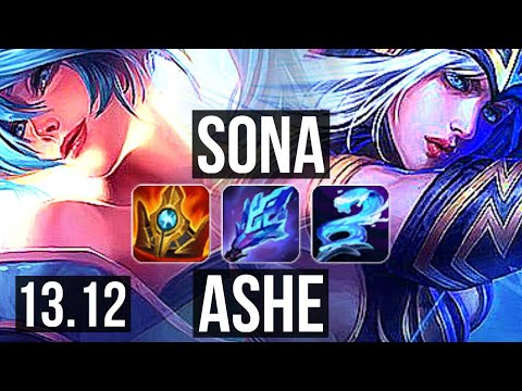 SONA & Kai'Sa vs ASHE & Ez (SUP) | 2.0M mastery, 900+ games, 0/3/24 | EUW Grandmaster | 13.12