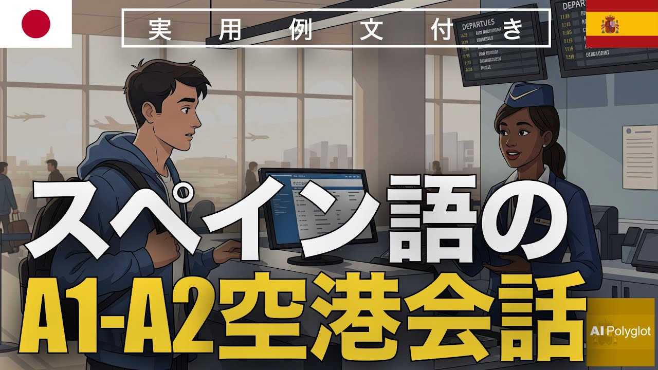 スペイン語のA1-A2空港会話 | 聞き流し | Spanish | 旅行必須 episode artwork