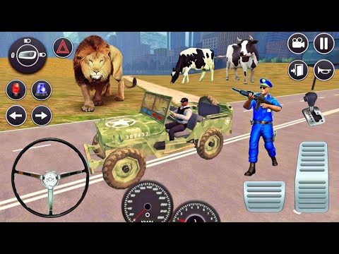 American Police Jeep Car Driving Simulator 2021 - Android Gameplay
