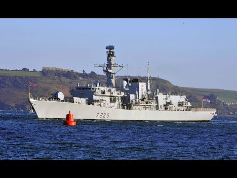 HMS LANCASTER F229 ENTERS DEVONPORT NAVAL BASE AT MOUNT EDGCUMBE - 6th February 2020