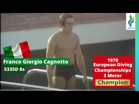 1970 Giorgio Cagnotto  Team Italy - 5335D -  8s - 3 meter springboard diving