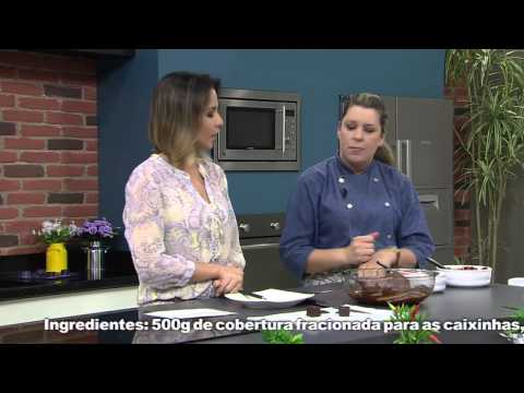 Receitas Bom Sabor 05/082013 Duo de Trufa de Amarena na Caixinha de Chocolate
