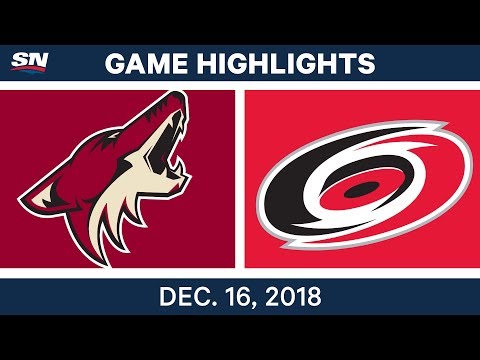NHL Highlights | Coyotes vs. Hurricanes - Dec 16, 2018