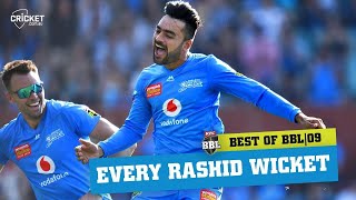 Every one of Rashid Khans 19 wickets  KFC BBL09