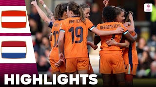 Austria vs Netherlands | Highlights | UEFA Women's Nations League 08-04-2025