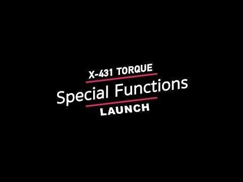 Launch | X-431 Torque: Special Functions