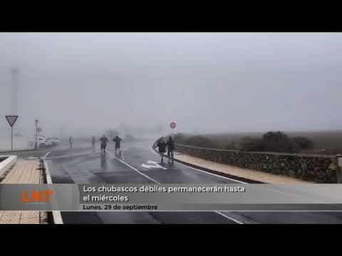 Los chubascos débiles permanecerán hasta el miércoles