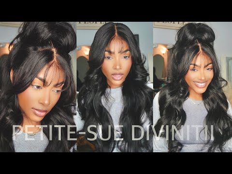 My FAVOURITE Glueless curtain bang wig ft. Unice Hair | PETITE-SUE DIVINITII