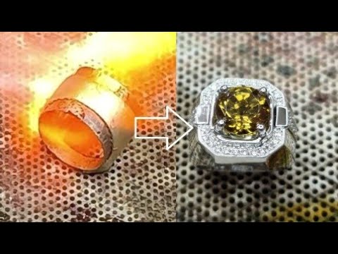 how to make custom 18k with stone  men's rings, Handmade Custom Jewelry