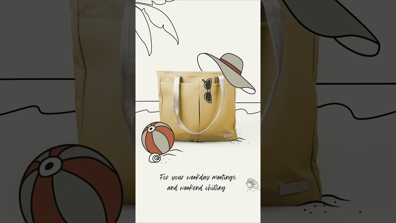 Сумка для MacBook Uniq HAVA RPET FABRIC TOTE BAG - LAUREL GREEN (UNIQ-HAVA-LAUGREEN) video preview