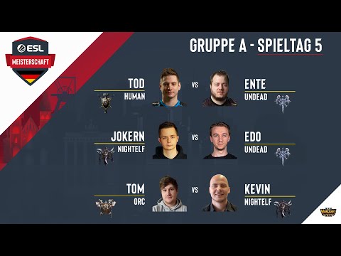 WC3 - ToD vs. EnTe / Edo vs. JokeRn / Kevin vs. ToM | ESL  Frühlingsmeisterschaft 2021