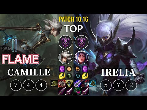 DWG Flame Camille vs Irelia Top - KR Patch 10.16