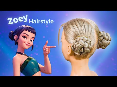 Zoey Hairstyle [Step By Step] | KPop Demon Hunters Hair Tutorial