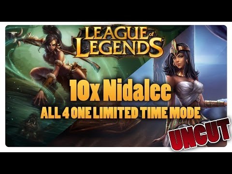 League of Legends:  10x NIDALEE (ALL FOR ONE) [HD]