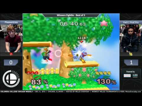 CCC Weekly [12/8/16] - VwS | Professor Pro (Fox) vs. Pleasantries (Samus) - SSBM - Winners Eighths