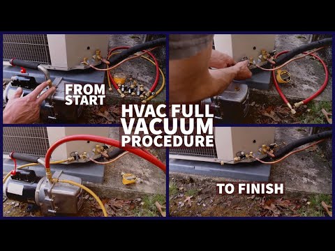 HVAC Full Vacuum Procedure From Start to Finish!