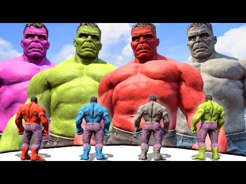 World War Hulk | Hulk Army vs Team Hulk | Red Hulk & Grey Hulk & Violet Hulk & Blue Hulk - What If