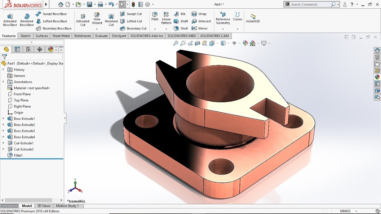 Solidworks Exercise 16 [Tutorial For Beginner]