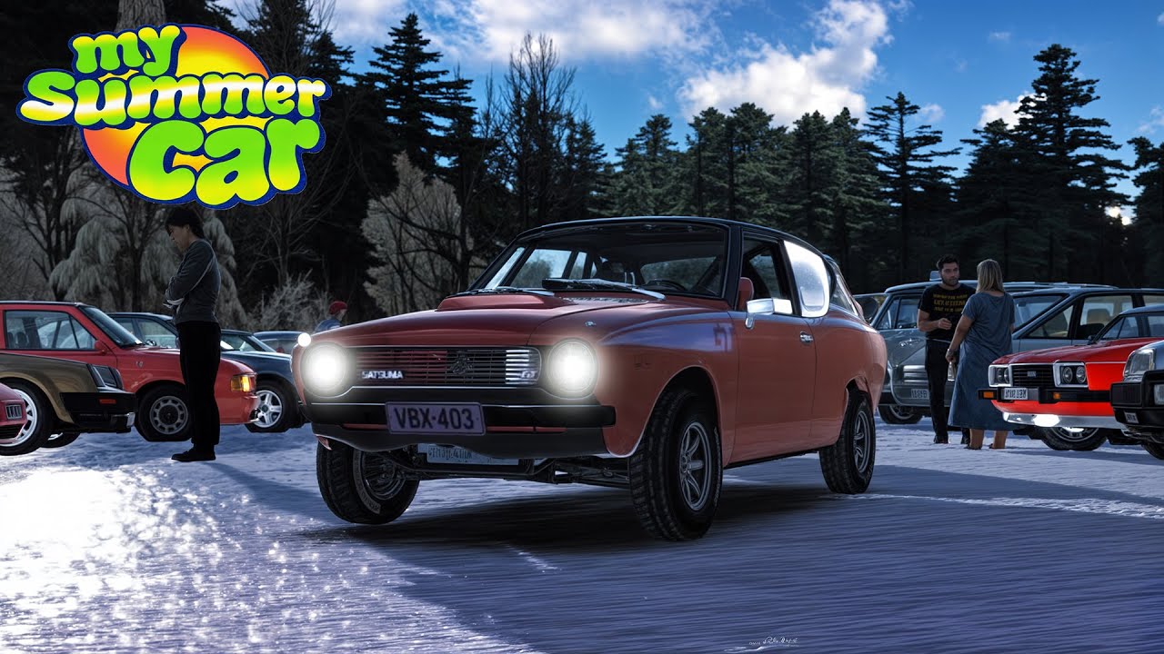 Fui pro ENCONTRO DE CARROS de inverno LOTADO! - My Summer Car NOVA ERA #106