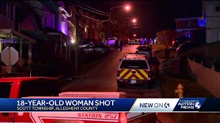 18-year-old woman shot in Scott Township; police say it's accident