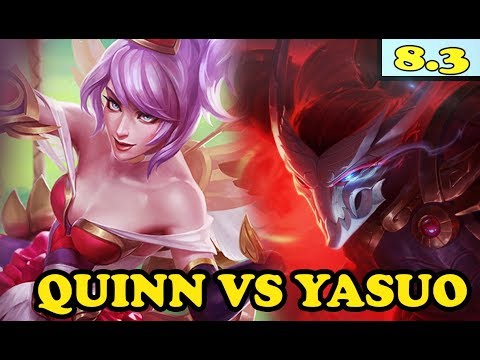 QUINN MID vs YASUO Full Gameplay - S8 LOL 8.3 - LolLap