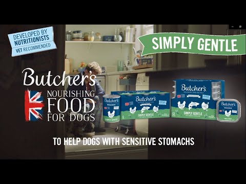Butcher's Dog Food 6sec advert Vet Recommended Simply Gentle Sept22