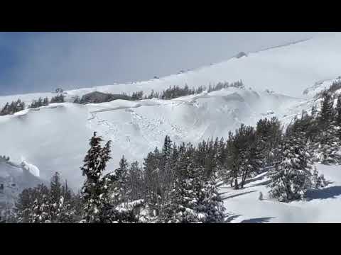 Explosive Triggered Avalanche - Mt Hood Meadows