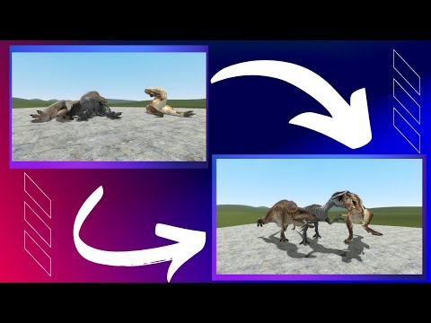 T-rex vs I-rex vs Acrocanthosaurus battle statue (Garry's mode's December - part 1)