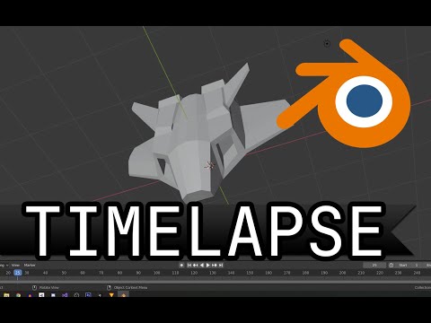 Blender SpaceShip Re-model || TimeLapse