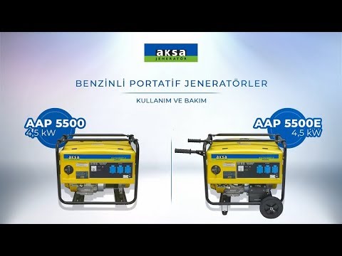 Aksa Power Generation - AAP 5500- 5500E Portable Generator Usage