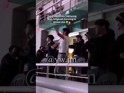 V, RM, JIMIN AND JK dancing on MONALISA🫠 #jhope #bts #concert #shorts