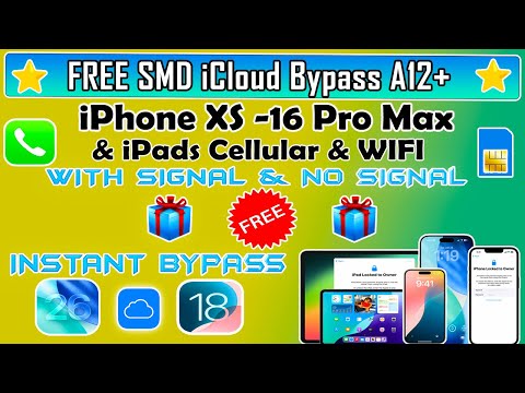 🎁😍 F̶R̶E̶E̶ SMD A12+ iCloud Bypass Signal/No Signal iOS 26/18 on iPhone XS -16 Pro Max /iPad A12-M4