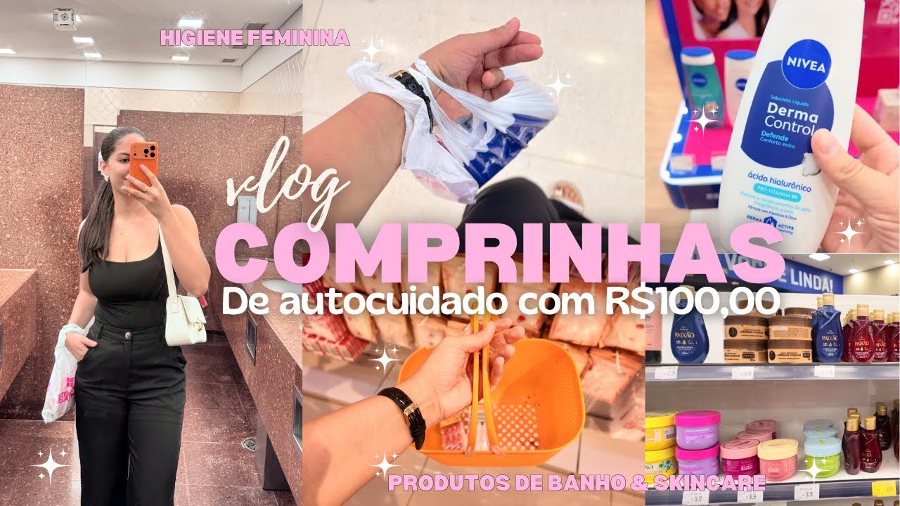 Women's self-care and hygiene shopping spree with R$80.00 at the mall 🫧🎀