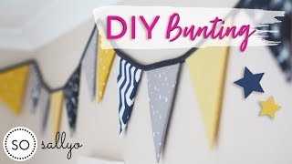 DIY BUNTING TUTORIAL | How To Make Bunting - Easy for Beginners!