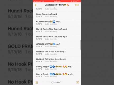 Unreleased ytb (Dee Aura, Pablito, Flee, Four50, sb, and wasii)